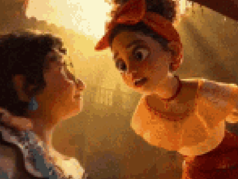 Dolores scene in WE DON'T TALK ABOUT BRUNO!
