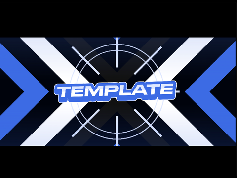 〡Blue 2D Intro Template
