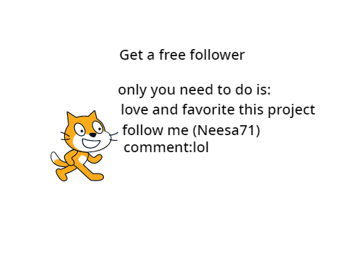 Get a free follower(open)