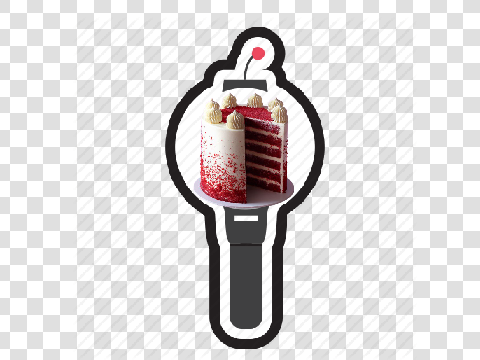VELVET CAKE OFFICIAL LIGHTSTICK CHOI LABELS