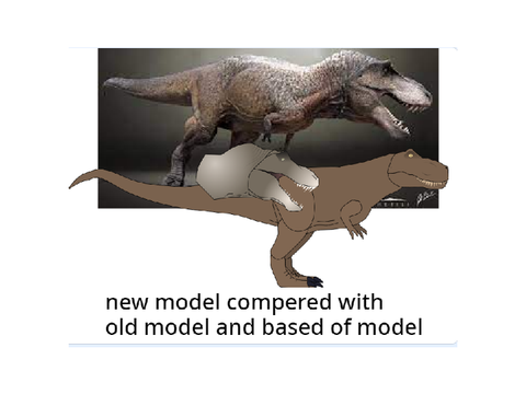 snapshots of the upcoming remodel of the t-rex for The Isle Scratch Edition