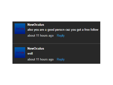 "also you are a good person cuz you got a free follow"