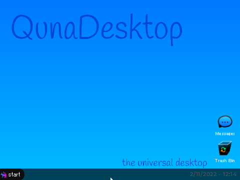 QunaDesktop demo for sleecatOS v0.023alpha 