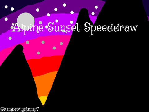 Alpine Sunset Speeddraw