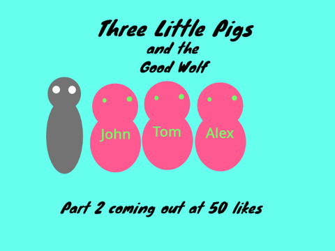 The Three Little Pigs and the Dark wolf