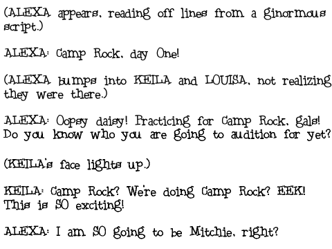Center Stage Scene 2 Script remix