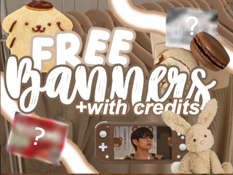 ↳˳;; ❝Free Banners ᵕ̈೫˚∗