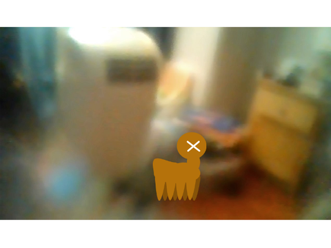 Marmaleg is here! (I have a blurry camera, Marmaleg stands out)