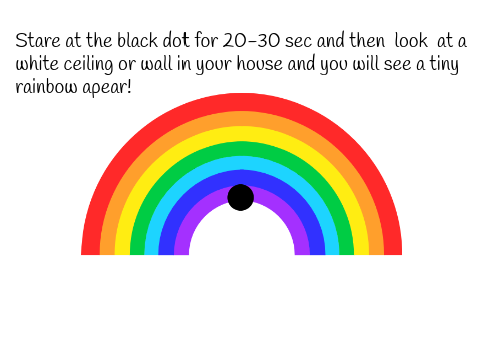 Rainbow illusion!
