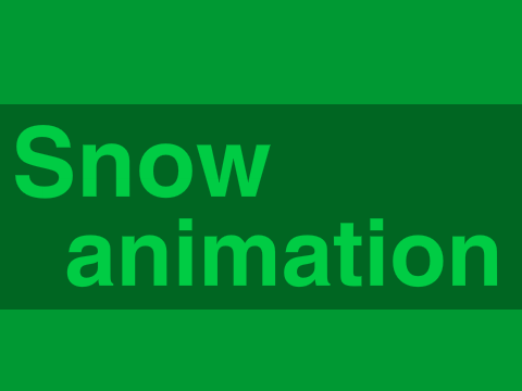 Winter Snow -- An Animation