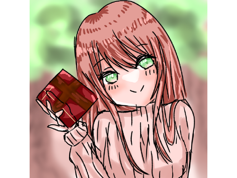 バレンタインの下描きだったもの