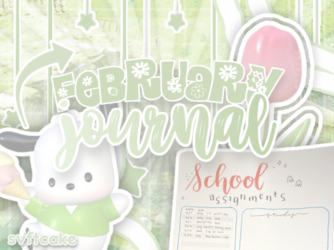 ❥ february bullet journal setup 2022 •