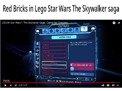  Red Bricks in Lego Star Wars The Skywalker Saga 