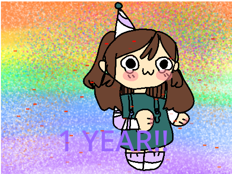 !Flashing colors warning!1 year!!!!
