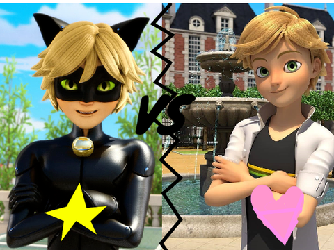 Cat Noir V.S. Adrien Agreste