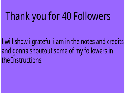 Thank You for 40 Followers