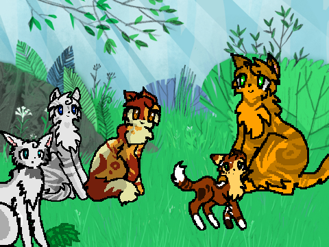 Warriors - Five Cats and the Wolves