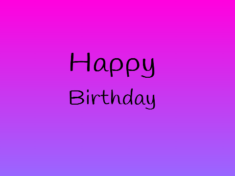 Its My Birthday!