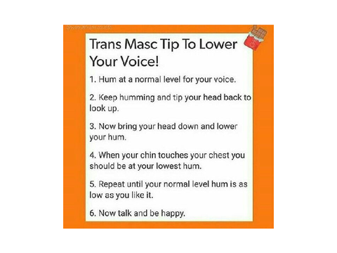 Trans masc tips - pt. 1