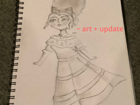 First charcoal art~ plus update
