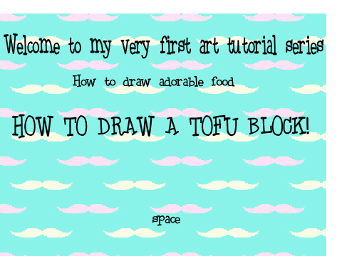 how to draw a tofu block
