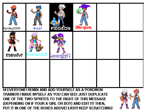 Add yourself as a pokemon trainer!