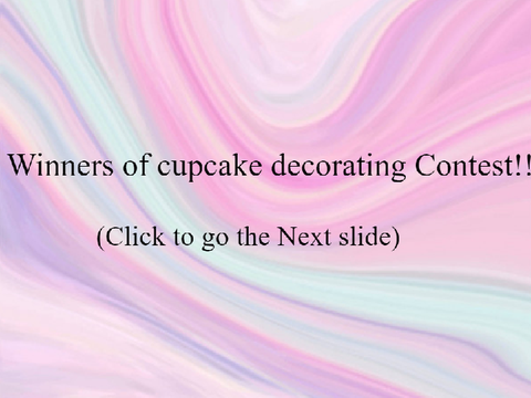 Winners of Cupcake decorating Contest