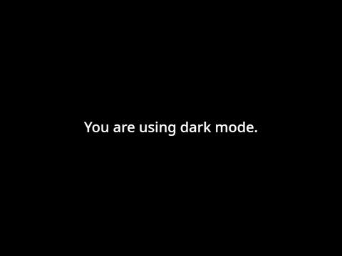 Light/Dark Mode Detector