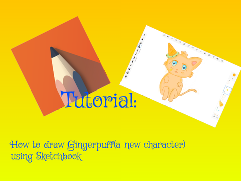  Tutorial on making Gingerpuff with Sketchbook for @coolbutterfly11