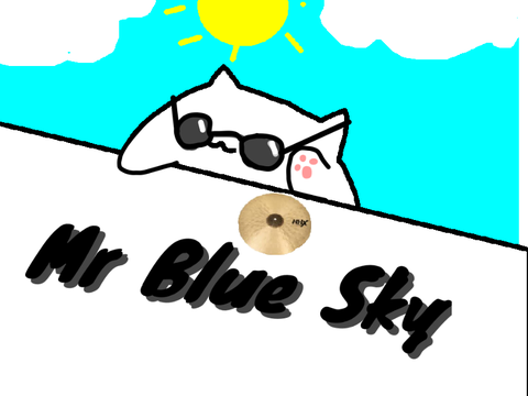Bongo Cat Mr Blue Sky