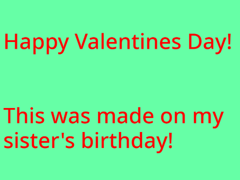 Happy Valentines Day