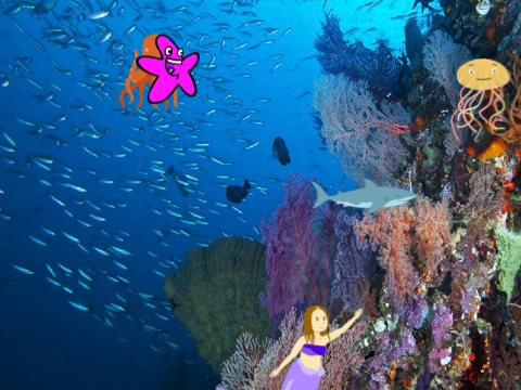 Underwater mermaid chase game