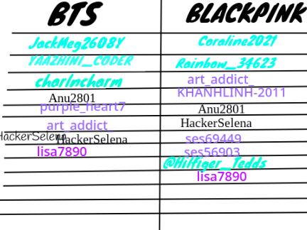 BTS OR BLACKPINK remix