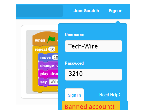 When a featured scratcher is BANNED
