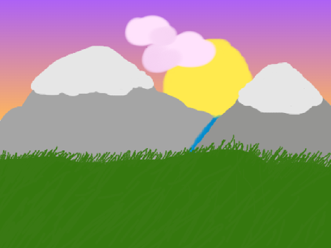 Sunset puppy