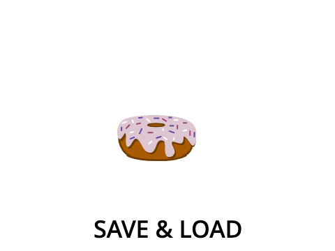 Donut Clicker Game (Save & Load System)