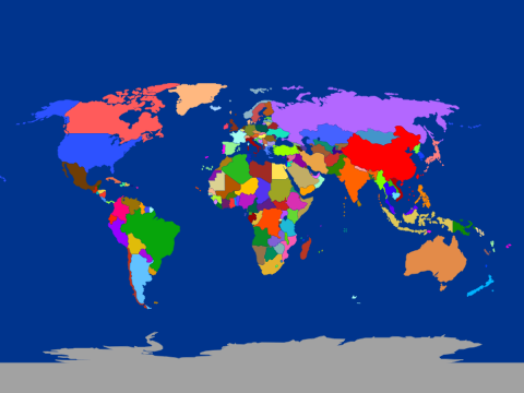 Vector World Map Template