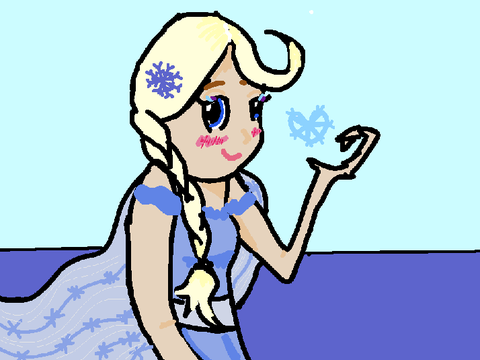 Elsa if she was looking at her crush...