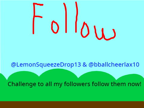 Thank you @LemonSqueezeDrop13 & @bballcheerlax10! Follow them now!