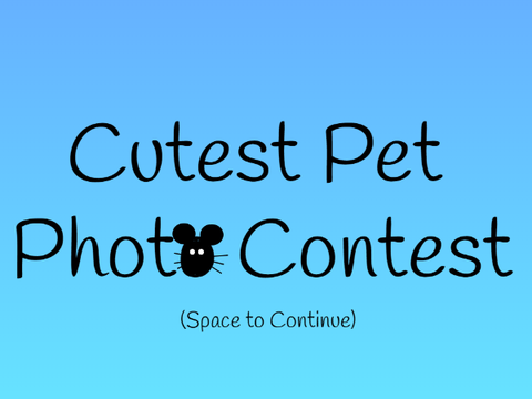 Cutest Pet Photo Contest (Closed)