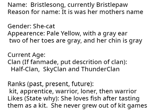 Rate my warrior cat OC >:3 remix-2