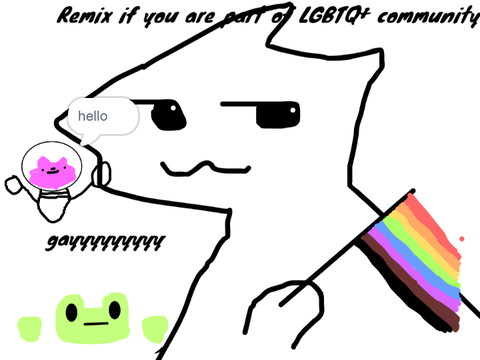 Calling out to queer people! (remix) remix remix