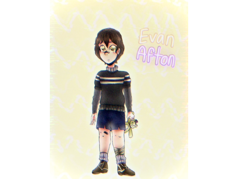 Evan Afton (Crying Child) Full Body Fanart!! (+ a mini playlist ig??)