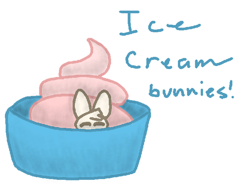 Ice cream bunnies! XD
