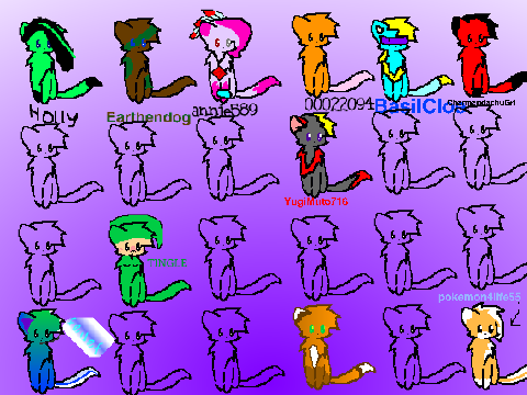 Add and color one of these cats!! remix