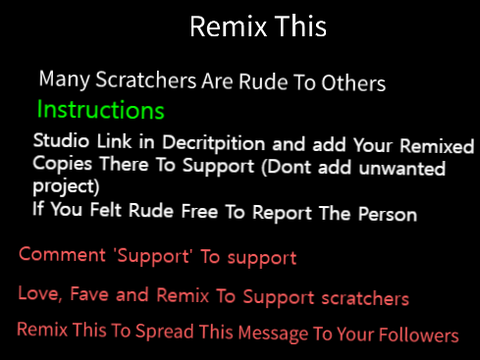 Support Scratchers remix