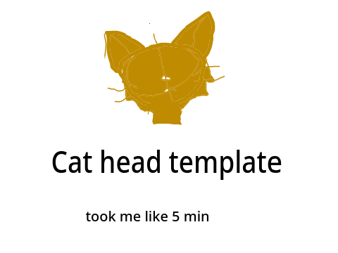 Cat head-