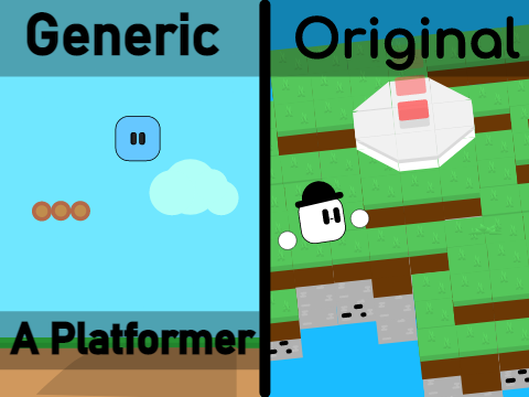Generic vs Original | A Platformer #games #all #music #tutorials #art #stories #all #animations 