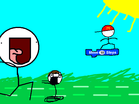 HES RUNNING SO FAST!!!!!!!!