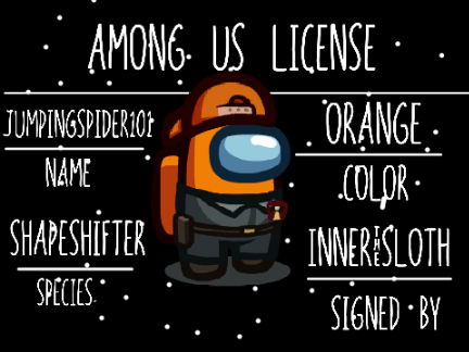 JumpingSpider101's Among Us License! remix